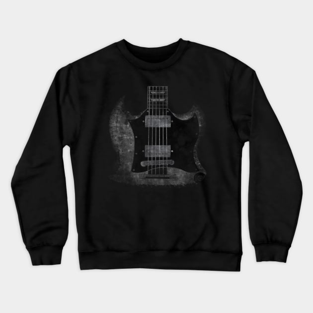 Vintage grunge guitar controls decayed fx rocker shirt Crewneck Sweatshirt by BrederWorks